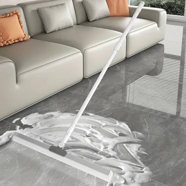 باك التنظيف المثالي  : فرشاة  الحمام بسيليكون و ممسحة أرضية الذكية