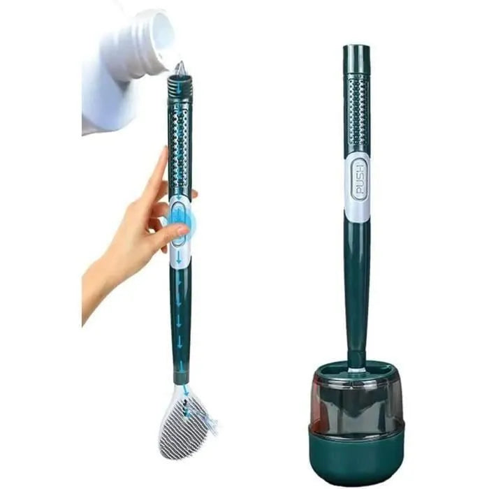 باك التنظيف المثالي  : فرشاة  الحمام بسيليكون و ممسحة أرضية الذكية