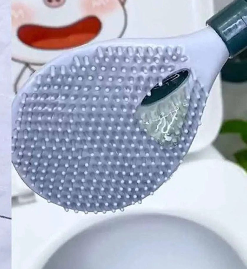 باك التنظيف المثالي  : فرشاة  الحمام بسيليكون و ممسحة أرضية الذكية