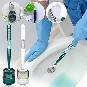 باك التنظيف المثالي  : فرشاة  الحمام بسيليكون و ممسحة أرضية الذكية